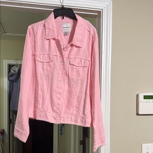 Tommy Bahama Light Pink Jean Jacket